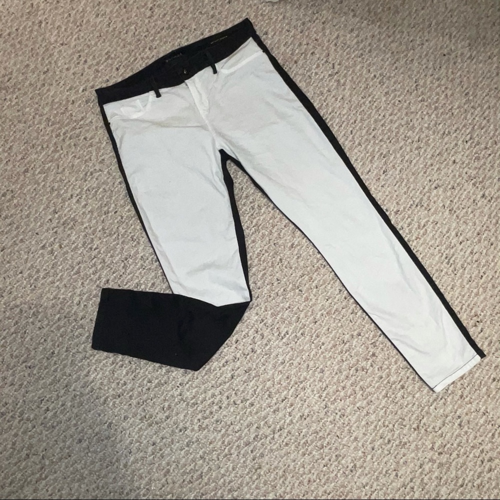 GUESS two tone color block jeans